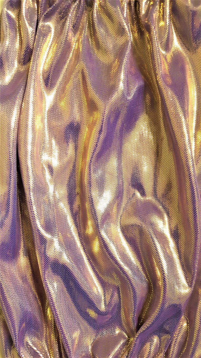 Shiny purple and gold fabric texture