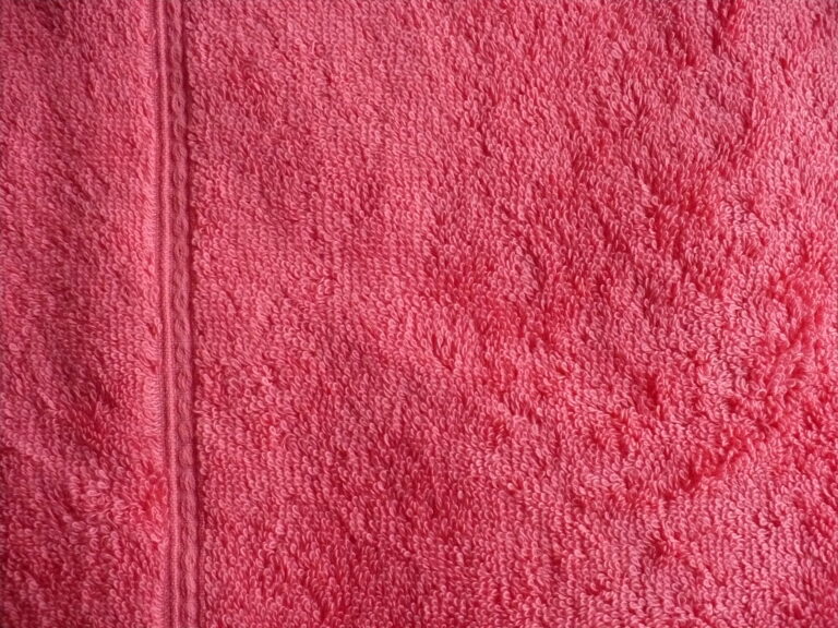 Close-up of a red textured fabric